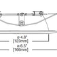 Halo Recessed 595WW 5" LED Directional Trim, Specular Reflector, Repositionable Specular Kick Reflector, White Flange