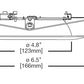 Halo Recessed 596WB 5" LED Directional Trim, White Shallow Baffle and Flange, for Shallow and Standard Housings