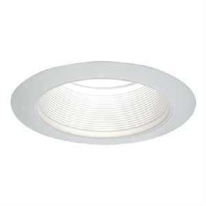 Halo Recessed 6100WB 6" Tapered Metal Baffle Trim, White Baffle, Narrow & Wide White Trims