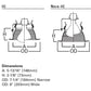 Halo Recessed 6100WB 6" Tapered Metal Baffle Trim, White Baffle, Narrow & Wide White Trims
