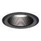 Halo Recessed 6103BB 6" Line Voltage Straight Metal Baffle, Black Baffle, White Trim