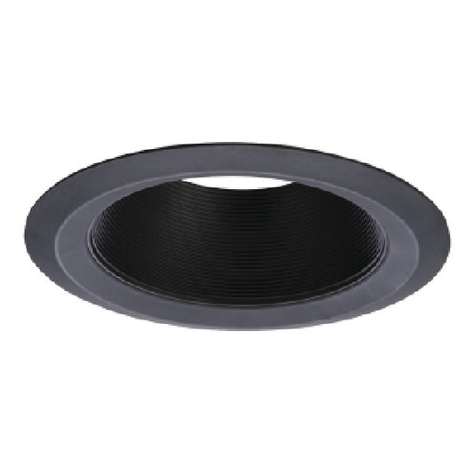 Halo Recessed 6109BKBB 6" Line Voltage Incandescent Coilex Tapered Plastic Baffle, Black Plastic Tapered Coilex Baffle, Black Trim