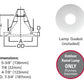 Halo Recessed 6145WH 6" Line Voltage Open Wet Location, Shallow Reflector, Self-flange, White Shallow Reflector