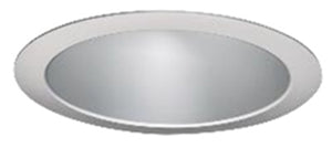 Halo Recessed Commercial 61MDHBF 6" Conical Reflector Trim, Wide 65 Degrees Beam Angle, Semi-Specular Clear Finish, Black Flange