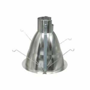 Halo Recessed Commercial 61WWW 6" LED Self-Flanged Wall Wash Reflector, White with White Flange