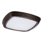 Halo Recessed 6255TBZ 6" Line Voltage Soft Square, Frost Curve Glass Lens, Self-Flange, Tuscan Bronze