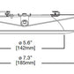 Halo Recessed 691WB 6" LED Polymer "Dead Front" Shallow Baffle Trim