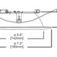 Halo Recessed 693SNB-R 6" Self-Flanged Micro-Step Baffle Trim, Satin Nickel Baffle, Satin Nickel Flange