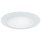 Halo Recessed 70P 6" Line Voltage Lensed Downlight Trim, Wet Location, Albalite Glass Lens, White Trim