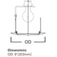 Halo Recessed 73P 6" Line Voltage Fresnel Glass Lens, White Trim, Fresnel Glass Lens