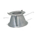 Halo Recessed Commercial 81MDC 8" Conical Reflector, Medium Reflector, Specular Clear Finish, Polished Flange