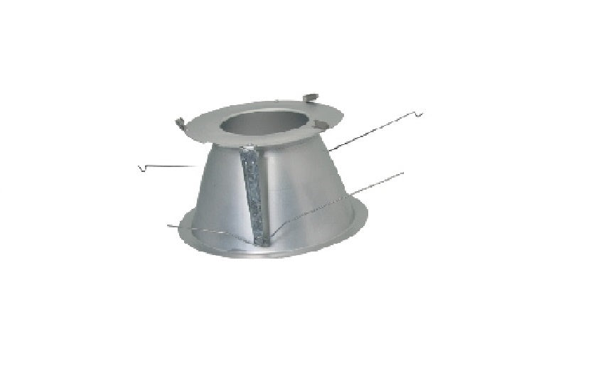 Halo Recessed Commercial 81WDBB 8" Baffle Reflector, Wide Reflector, Black Baffle Finish, White Flange