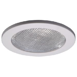 Halo Recessed 951PS 4" Line Voltage Shower Trim, White Trim with Full Reflector and Glass Lens