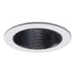 Halo Recessed 993P 4" Line Voltage Coilex Baffle Trim for H99 Housings, White Trim with Black Baffle