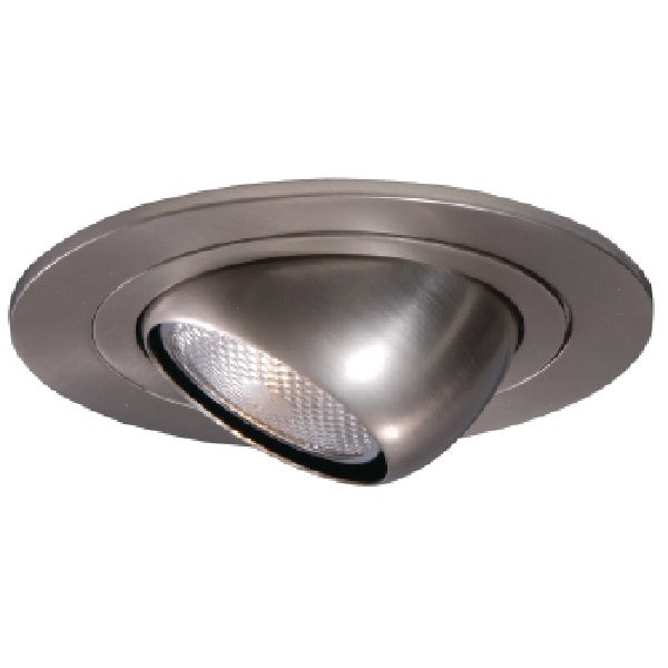 Halo Recessed 998SN 4" Line Voltage Adjustable Eyeball Trim for H99 Housings, 30 Degree Tilt, Satin Nickel Trim with Satin Nickel Eyeball
