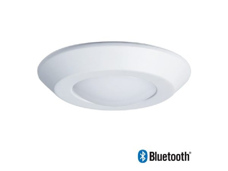 Halo Home BLD4089BLE40AWH 4" Backlit LED Downlight, 800 Lumens, 90 CRI, Selectable CCT 2700K-5000K, Bluetooth Mesh Wireless Control, 120V, Matte White