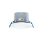 Halo Recessed CJB4069FS1EMW-12PK4" Canless LED Downlight, 600 Lumens, Field-Selectable CCT 2700/3000/3500/4000/5000K, 90 CRI, 120V LE/TE Phase Cut Dimming to 10%, Integrated JBox, Matte White, 12 Pack