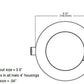 Halo Recessed CJB4069FS1EMW4" Canless LED Downlight, 600 Lumens, Field-Selectable CCT 2700/3000/3500/4000/5000K, 90 CRI, 120V LE/TE Phase Cut Dimming to 10%, Integrated JBox, Matte White