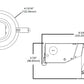 Halo Recessed E44PAR16RICATDR10 4" Remodel LED PAR16 Ultra-Shallow Low Voltage IC Type Housing, Air Tight, De-rated to 10W for LED Lamps Only