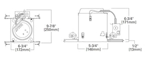 Halo Recessed E550ICAT 5" New Construction LED, Air Tight, IC Type Housing