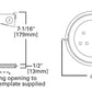 Halo Recessed E5RICAT 5" Remodel LED, Air Tight, IC Type Housing with E26 Screw Base Housing