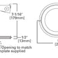 Halo Recessed E5RTAT 5" Line Voltage Remodel Non-IC Type Housing, E26 Screw Base, Air Tight, 120V