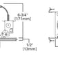 Halo Recessed E5TAT 5" Line Voltage New Construction Non-IC Type Housing, E26 Screw Base, Air Tight, 120V
