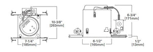 Halo Recessed E750ICAT 6" New Construction Housing for Integrated LED Trims and Modules, Air Tight, IC Type Housing