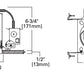Halo Recessed E7ICAT 6" New Construction Line Voltage, Air Tight, IC Type E26 Screw Base Housing