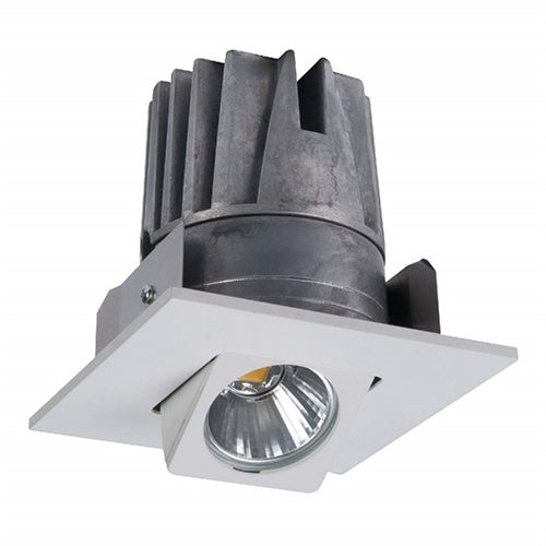 Halo Recessed ELSG406940WH 4" Square Adjustable Gimbal LED, 4000K Color Temperature, White Finish