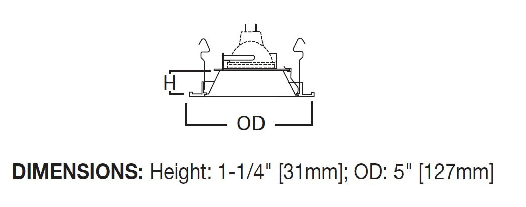 Halo Recessed ERT403LV 4" Low Voltage Reflector Trim, High Gloss Appliance White Trim with Clear Specular Reflector
