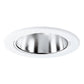Halo Recessed ERT403LVG 4" Low Voltage Reflector Trim, High Gloss Appliance White Trim with Gold Reflector