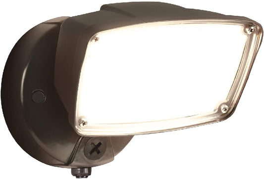 Halo FSL203TIB 22.5W LED Single Large Floodlight, SeleCCTable 3000K, 4000K, 5000K, 2000 Lumens, 80 CRI, Integrated Photocell