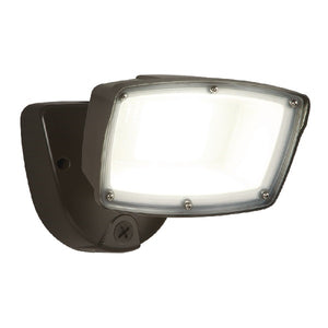 Halo FSL503TIB Single Head Large LED Floodlight, 5800 Lumens, Selectable CCT 3000K, 4000K, and 5000K, Integrated Photocell, Bronze