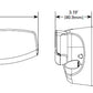 Halo FT18VCB 13W LED Twin Floodlight, 1300 Lumens, Selectable CCT 3000K, 4000K, 5000K, Bronze