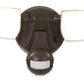 Halo FT28VCIB 20W LED Twin Floodlight, 2200 Lumens, Selectable CCT 3000K, 4000K, 5000K, Integrated Photocell, Bronze