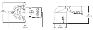 Halo Recessed H36PAR16RICAT 3" Shallow Line Voltage Remodel Housing, GU10 Base, 120V