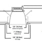 Halo Recessed Commercial HC6R20D010 6" Retrofit Kit for 6-5/8" to 7" Ceiling Cutout, 2000 Lumens, 120-277V, 0-10V, 1%-100% Dimming