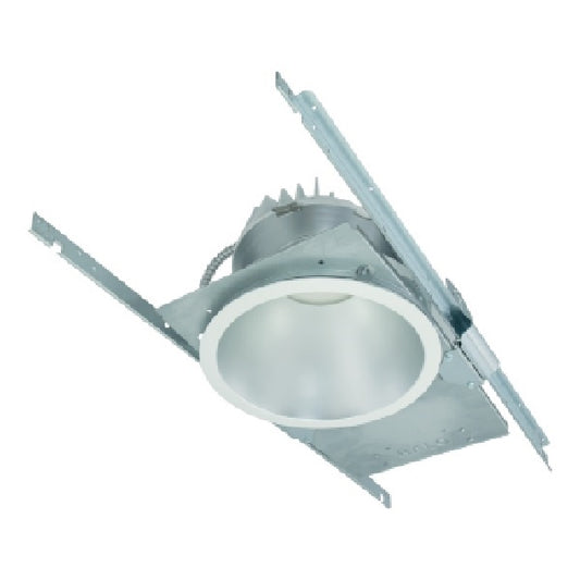 Halo Recessed Commercial  8" LED New Construction and Remodeler Housing, 2000 Lumens, 120-277V, 0-10V, 1-100% Dimming, 7 Watt Emergency Battery Backup