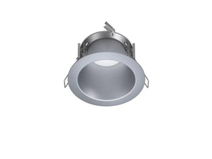 Halo Recessed Commercial HCD4TRHBF 4" Round Medium 70 Degrees Distribution Reflector, Haze (Semi-Specular)/Black Flange