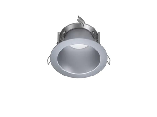 Halo Recessed Commercial HCD4TRHWF 4" Round Medium 70 Degrees Distribution Reflector, Haze (Semi-specular) / White Flange
