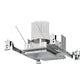 Halo Recessed Commercial HCSQ410D010 4" New Construction Square LED Housing, 1000 Lumens, 120-277V, 0-10V 1%-100% Dimming