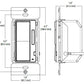 Halo Home HIWAC1BLE40ABL In-Wall Accessory Dimmer, Bluetooth Low Energy, Black