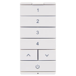 Halo Home HIWSKB1BLE40AWH Battery-Powered Multi-Room Scene Keypad, Bluetooth Low Energy, White