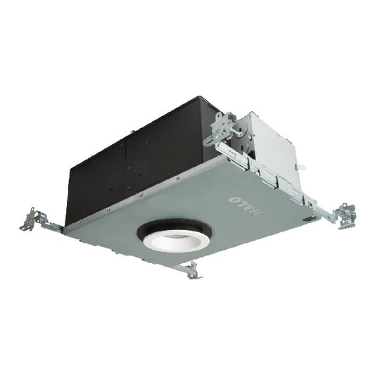Halo Recessed HL36A15940ED010ICAT 3" Round Shallow Directional IC New Construction LED Housing, 15W, No Optic, 90 CRI, 2700K Color Temperature, 120V Phase Cut 1% Dimming, 120-277V 0-10V 1% Dimming