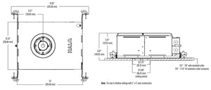 Halo Recessed HL36A20SP940ED010ICAT 3" Round Shallow New Construction LED Directional IC Housing, Air Tight, 20W, 15 Degree Beam, 90 CRI, 4000K, 120-277V, Dimmable