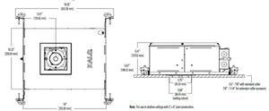 Halo Recessed HL36SA15NFLD2WED010ICAT 3" Square LED Housing, 15W, Narrow Flood Distribution, Dim-to-Warm Technology, 120V Phase Cut 1% Dimming, 120-277V 0-10V 1% Dimming
