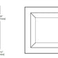 Halo Recessed HL36SAR20935ED010TAT  20W 3" Square Shallow Directional Remodeler Housing, No Optic, 90 CRI, 3500K, 120-277V 0-10V 1% Dimming/ 120V Edge Phase Cut 1% Dimming, Thermally Protected and Airtight