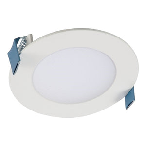 Halo Recessed HLB4069FSE010MWR 12W 4" Round LED Lens Downlight, 750 Lumens, 90 CRI, Field Selectable 2700-5000K, 120-277V, Matte White Finish