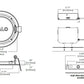 Halo HLB4LSFS5 4" Round Slim Canless LED Downlight, 700/850/1000 Selectable Lumens, 90 CRI, Selectable CCT 2700/3000/3500/4000/5000K, 5% Phase Cut LE/TE Dimming, 120V 60Hz, Matte White